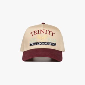 Maroon Khaki Tennis Snapback Hat