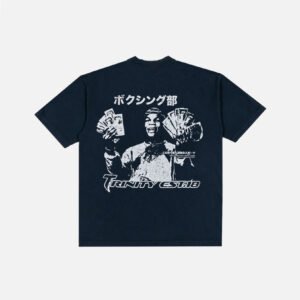 Distressed Tyson Tee - Navy